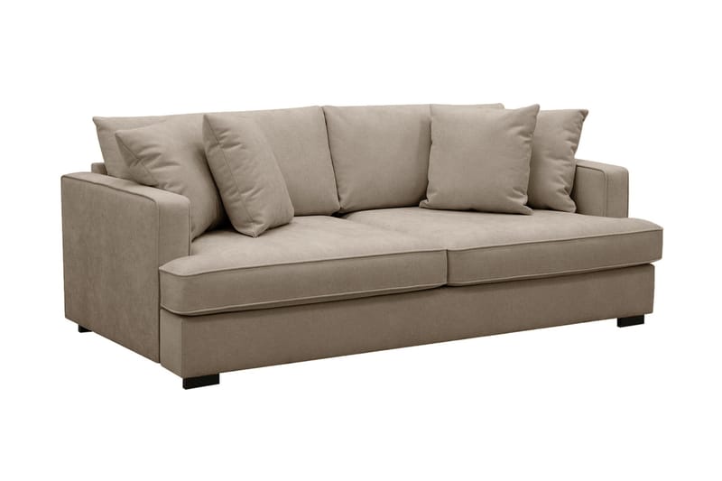Rossita 3-sits Djup Tygsoffa - Brun - Möbler - Soffa - 3 sits soffa