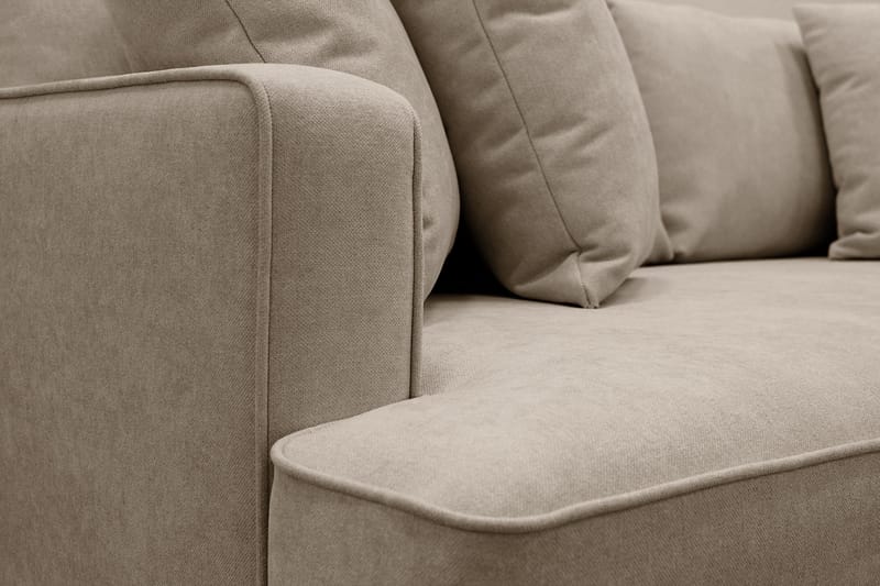 Rossita 3-sits Djup Tygsoffa - Brun - Möbler - Soffa - 3 sits soffa
