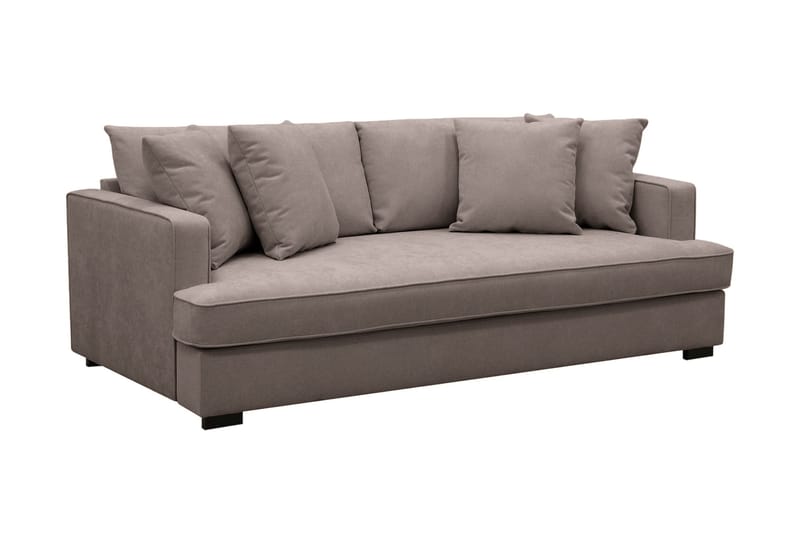 Rossita 3-sits Djup Tygsoffa - Brun - Möbler - Soffa - 3 sits soffa