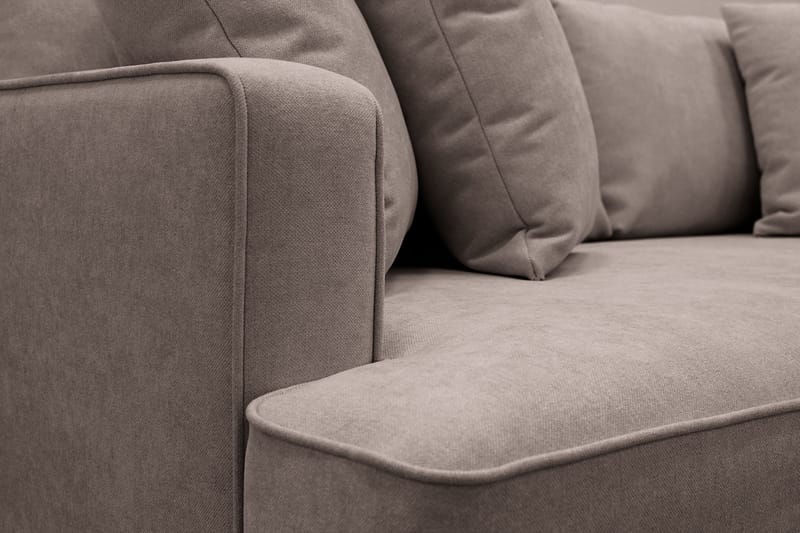 Rossita 3-sits Djup Tygsoffa - Brun - Möbler - Soffa - 3 sits soffa