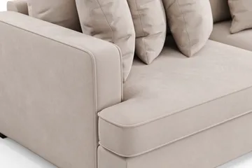 Rossita 4-sits Djup Sammetsoffa - Beige - Möbler - Soffa - Sammetssoffa