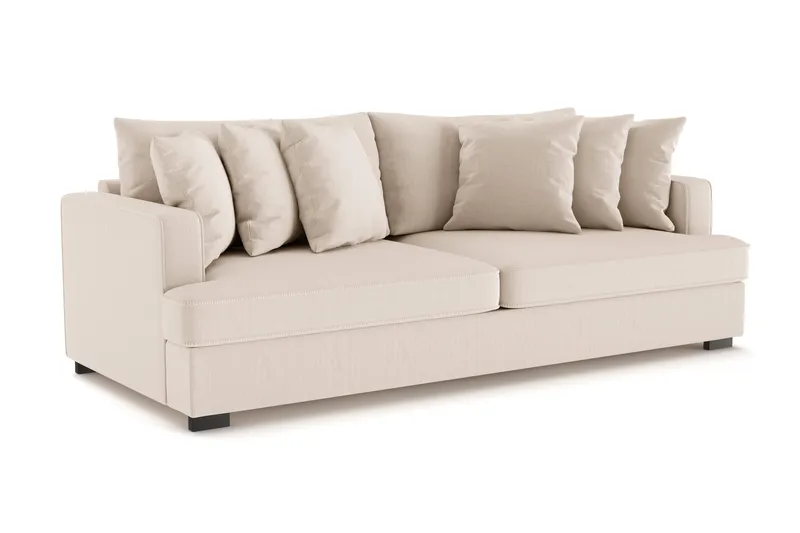 Rossita 4-sits Djup Soffa i Manchester - Beige - Möbler - Soffa - 4 sits soffa