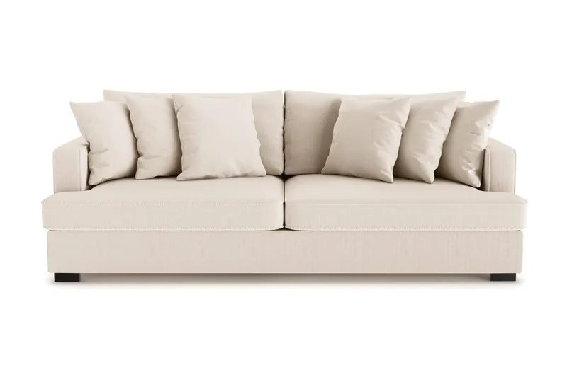Rossita 4-sits Djup Soffa i Manchester - Beige - Möbler - Soffa - 4 sits soffa
