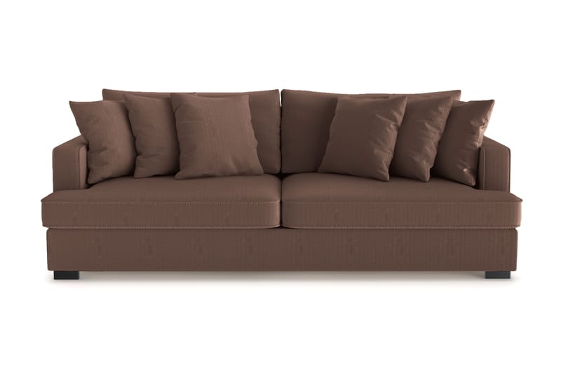 Rossita 4-sits Djup Soffa i Manchester - Brun - Möbler - Soffa - 4 sits soffa