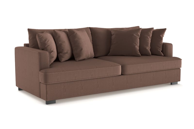 Rossita 4-sits Djup Soffa i Manchester - Brun - Möbler - Soffa - 4 sits soffa