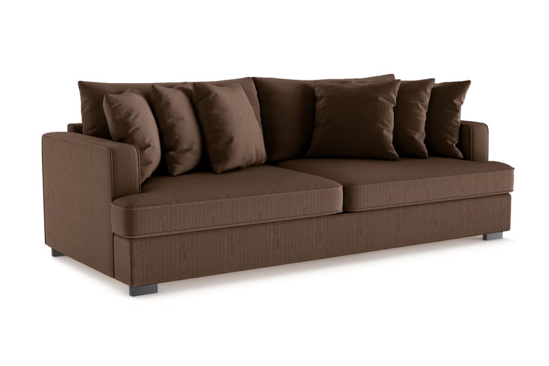Rossita 4-sits Djup Soffa i Manchester - Brun - Möbler - Soffa - 4 sits soffa
