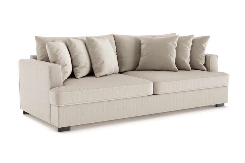 Rossita 4-sits Djup Soffa i Manchester - Greige - Möbler - Soffa - 4 sits soffa