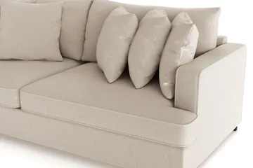 Rossita 4-sits Djup Soffa i Manchester - Greige - Möbler - Soffa - 4 sits soffa