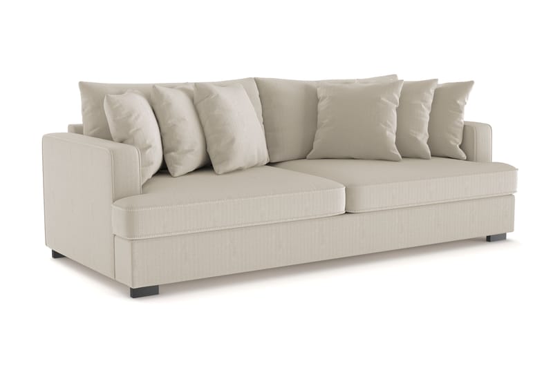 Rossita 4-sits Djup Soffa i Manchester - Greige - Möbler - Soffa - 4 sits soffa
