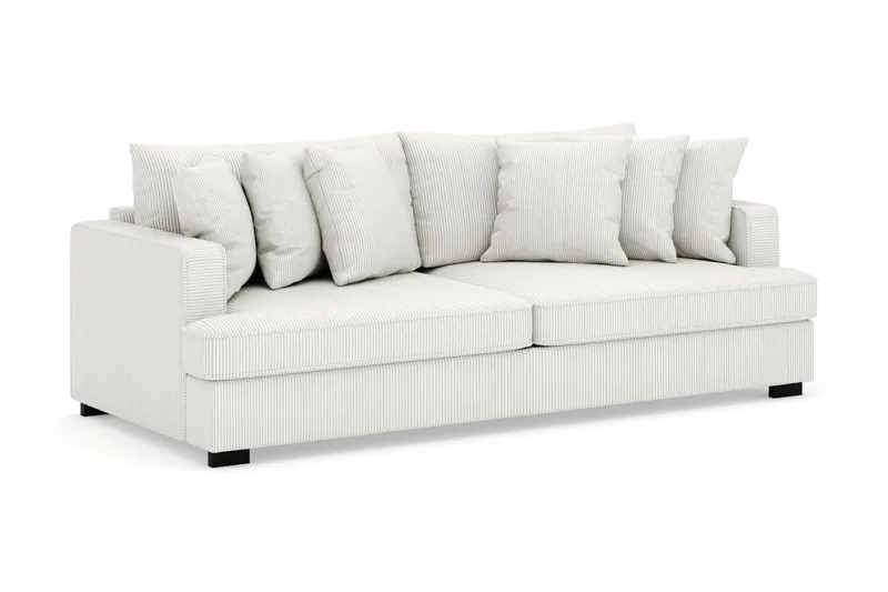 Rossita 4-sits Djup Soffa i Manchester - Offwhite - Möbler - Soffa - Sammetssoffa