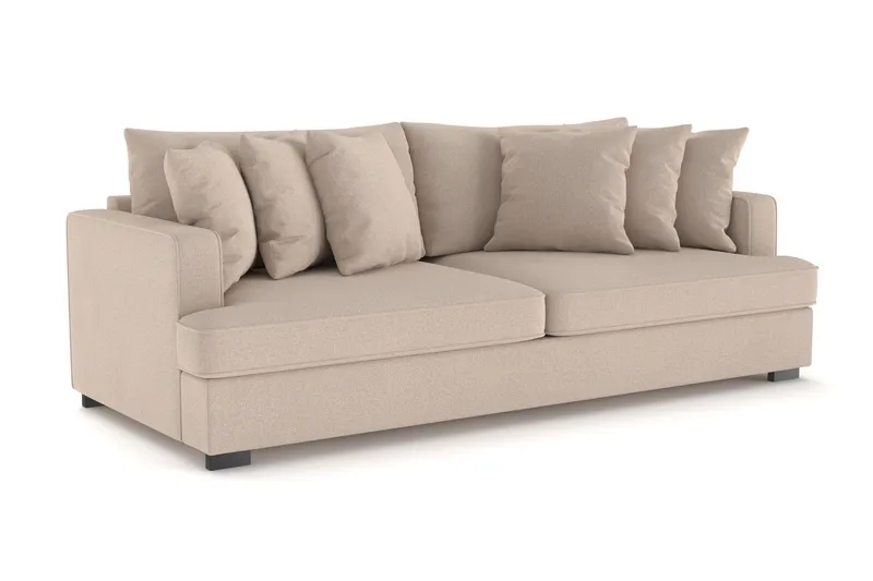 Rossita 4-sits Djup Soffa i Tyg - Beige - Möbler - Soffa - 4 sits soffa