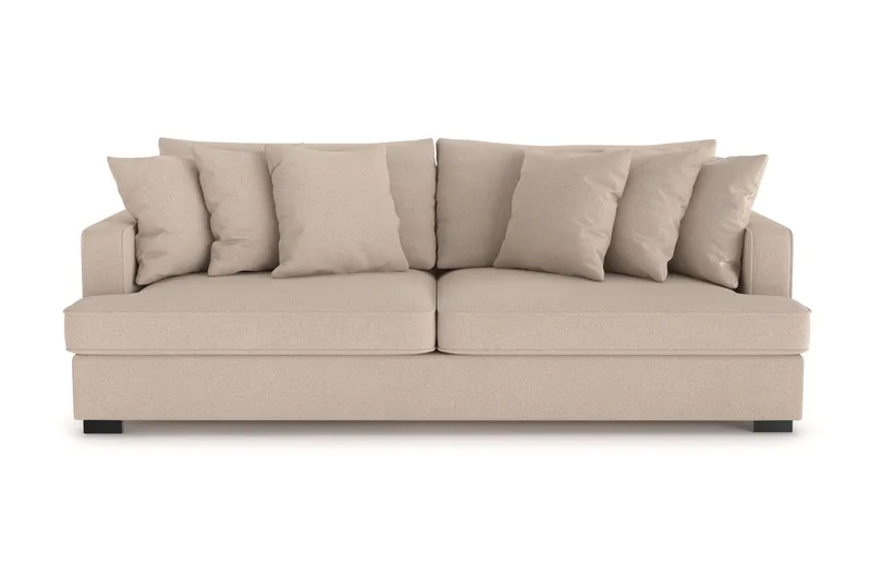 Rossita 4-sits Djup Soffa i Tyg, Beige
