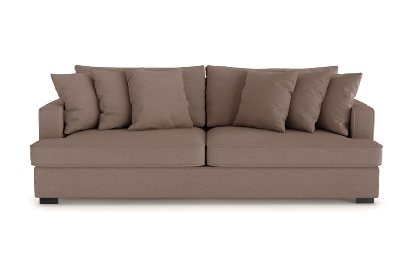 Rossita 4-sits Djup Soffa i Tyg - Brun - Möbler - Soffa - 4 sits soffa