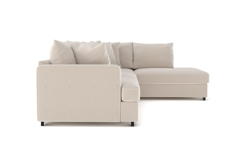 Rossita 4-sits Högervänd L-formad Djup Schäslongsoffa i Manchester - Beige - Möbler - Soffa - Divansoffor & schäslongsoffa