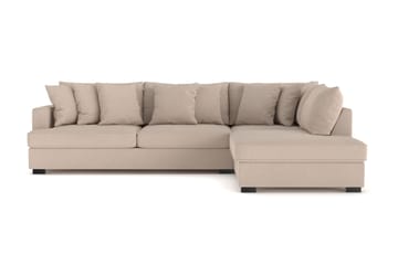 Rossita 4-sits Högervänd L-formad Djup Schäslongsoffa i Tyg