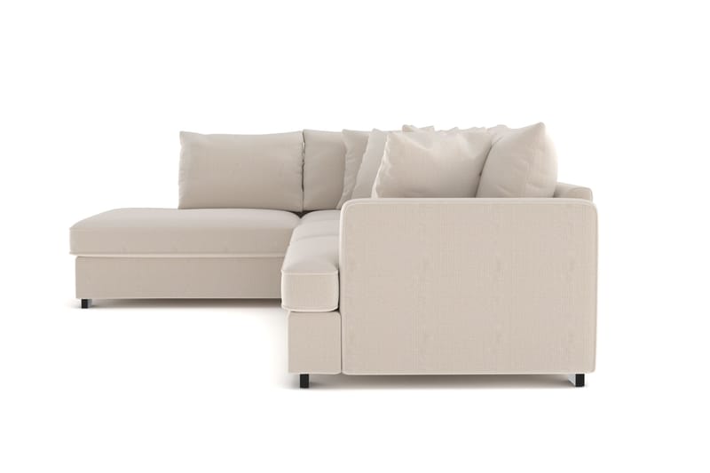 Rossita 4-sits Vänstervänd L-formad Djup Schäslongsoffa i Manchester - Beige - Möbler - Soffa - Divansoffor & schäslongsoffa