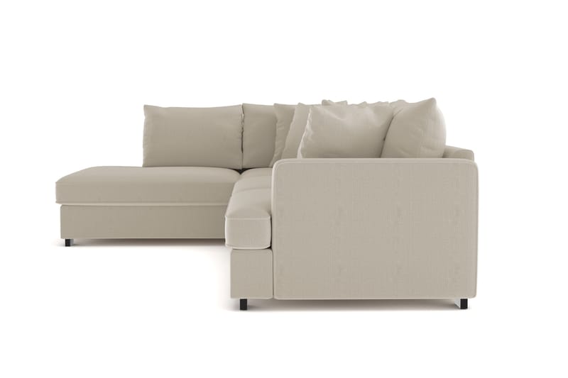 Rossita 4-sits Vänstervänd L-formad Djup Schäslongsoffa i Manchester - Greige - Möbler - Soffa - Divansoffor & schäslongsoffa