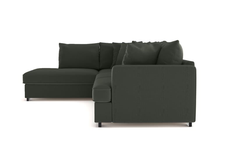 Rossita 4-sits Vänstervänd L-formad Djup Schäslongsoffa i Manchester - Mörkgrön - Möbler - Soffa - Divansoffor & schäslongsoffa