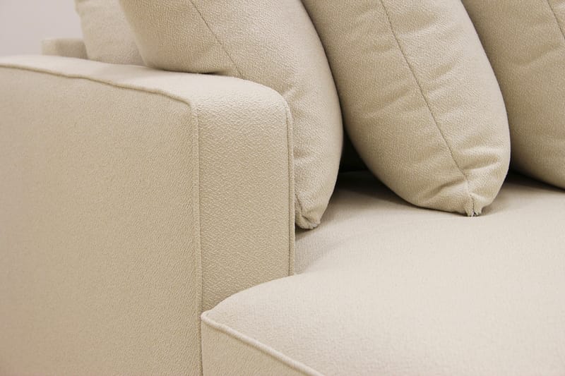 Rossita 5-sits Högervänd U-formad Djup Soffa med Divan och Schäslong i Bouclé - Beige - Möbler - Soffa - U-soffa