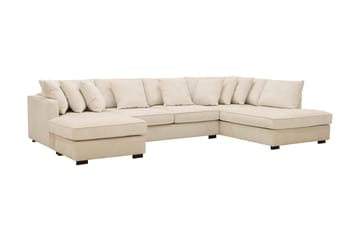 Rossita 5-sits Högervänd U-formad Djup Soffa med Divan och Schäslong i Chenille