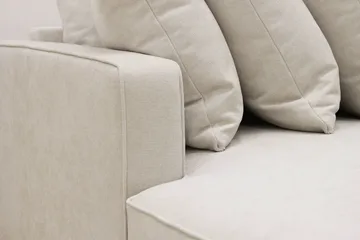 Rossita 5-sits Högervänd U-formad Djup Soffa med Divan och Schäslong i Tyg - Beige - Möbler - Soffa - U-soffa
