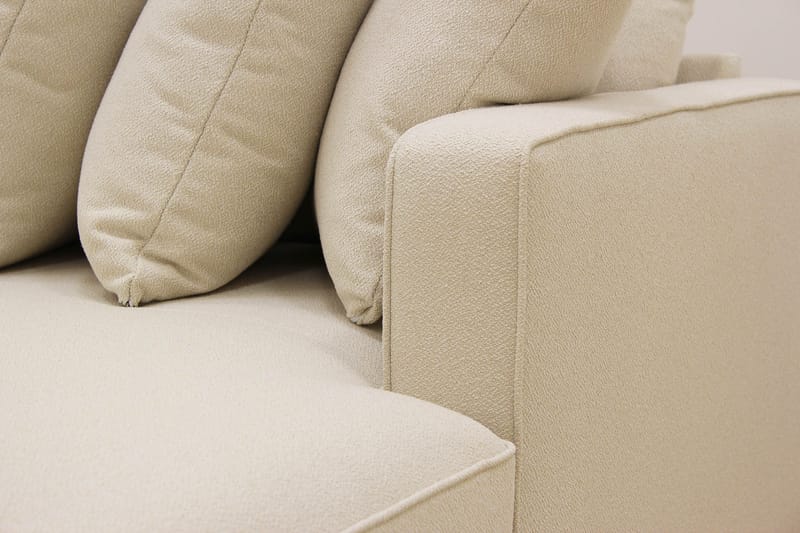 Rossita 5-sits Vänstervänd U-formad Djup Soffa med Divan och Schäslong i Bouclé - Beige - Möbler - Soffa - U-soffa