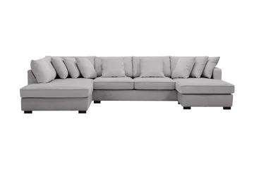 Rossita 5-sits Vänstervänd U-formad Djup Soffa med Divan och Schäslong i Chenille