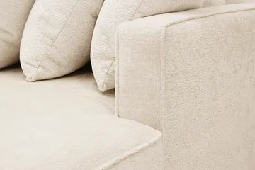 Rossita 5-sits Vänstervänd U-formad Djup Soffa med Divan och Schäslong i Chenille - Trenza 06, Beige Chenille - Möbler - Soffa - U-soffa
