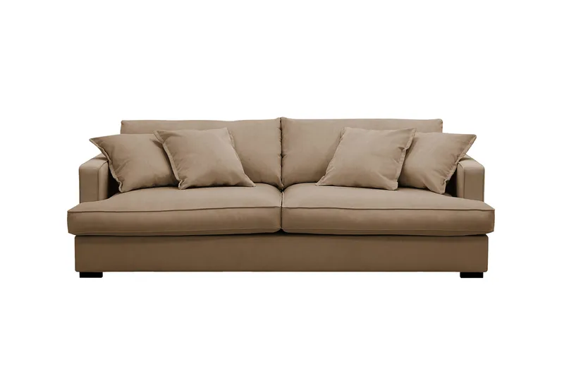 Rossita Lyx 2,5-sits Extra djup Soffa i Manchester - Ljusbrun - Möbler - Soffa - 3 sits soffa