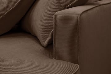 Rossita Lyx 2,5-sits Extra djup Soffa i Manchester - Mörkbrun - Möbler - Soffa - 3 sits soffa
