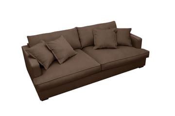 Rossita Lyx 2,5-sits Extra djup Soffa i Manchester - Mörkbrun - Möbler - Soffa - 3 sits soffa