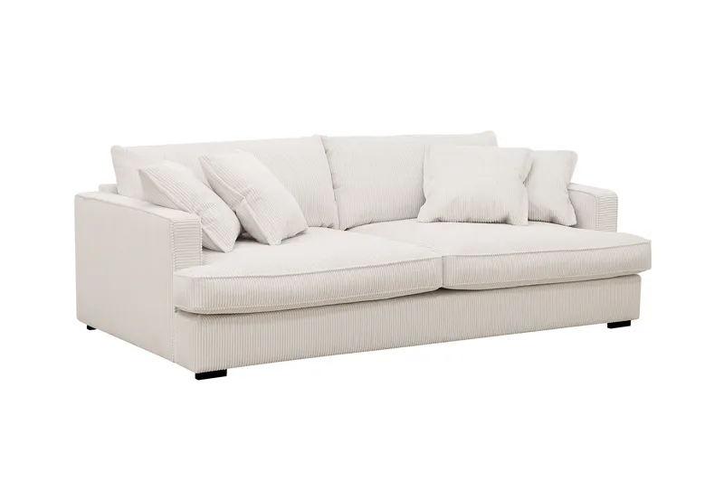 Rossita Lyx 2,5-sits Extra djup Soffa i Manchester - Naturvit - Möbler - Soffa - 3 sits soffa