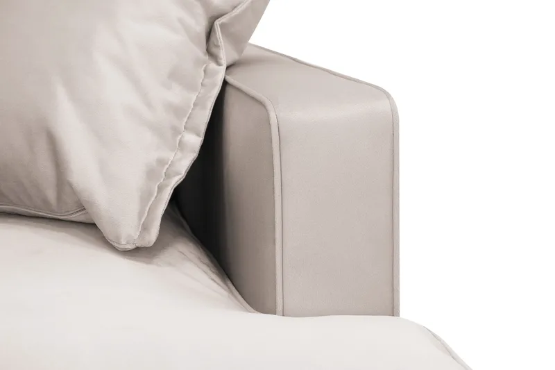 Rossita Lyx 2,5-sits Extra djup Soffa i Sammet - Beige - Möbler - Soffa - Sammetssoffa