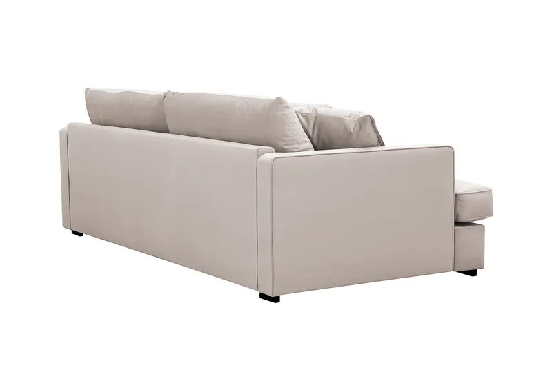 Rossita Lyx 2,5-sits Extra djup Soffa i Sammet - Beige - Möbler - Soffa - Sammetssoffa