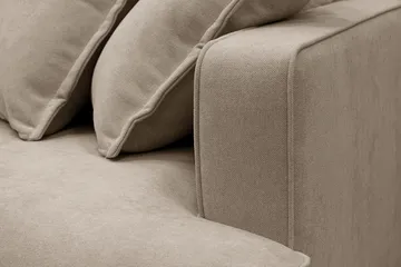 Rossita Lyx 2,5-sits Extra djup Soffa i Tyg - Brun - Möbler - Soffa - 3 sits soffa