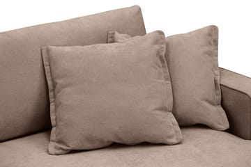 Rossita Lyx 2,5-sits Extra djup Soffa i Tyg - Mörkbrun - Möbler - Soffa - 3 sits soffa