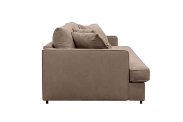 Rossita Lyx 2,5-sits Extra djup Soffa i Tyg - Mörkbrun - Möbler - Soffa - 3 sits soffa