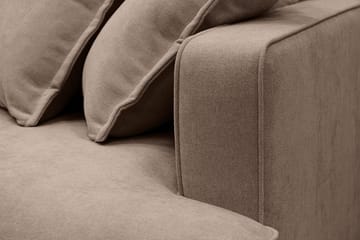 Rossita Lyx 2,5-sits Extra djup Soffa i Tyg - Mörkbrun - Möbler - Soffa - 3 sits soffa