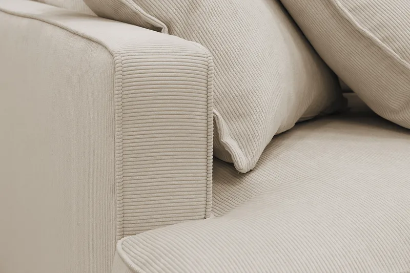 Rossita Lyx 3,5-sits Extra djup Soffa i Manchester - Greige - Möbler - Soffa - 4 sits soffa