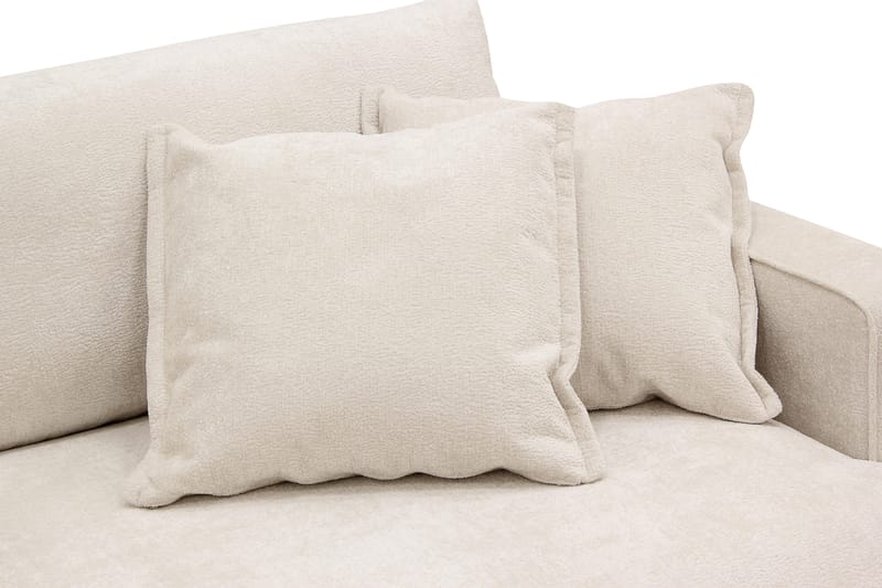 Rossita Lyx 3-sits Extra djup Soffa i Chenille - Trenza 06, Beige Chenille - Möbler - Soffa - 3 sits soffa