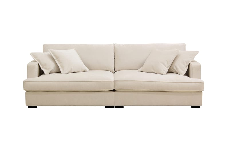 Rossita Lyx 3-sits Extra djup Soffa i Chenille - Trenza 06, Beige Chenille - Möbler - Soffa - 3 sits soffa