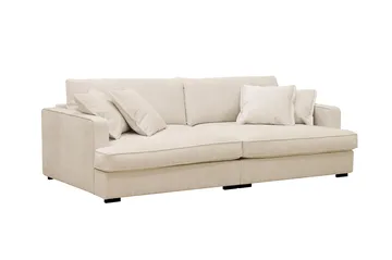 Rossita Lyx 3-sits Extra djup Soffa i Chenille - Trenza 06, Beige Chenille - Möbler - Soffa - 3 sits soffa