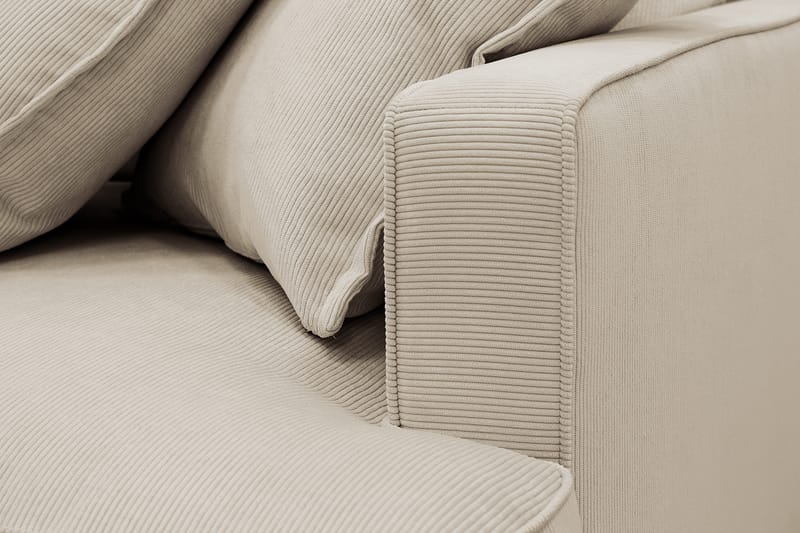 Rossita Lyx 3-sits Extra djup Soffa i Manchester - Kräm - Möbler - Soffa - 3 sits soffa
