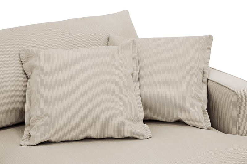 Rossita Lyx 3-sits Extra djup Soffa i Manchester - Kräm - Möbler - Soffa - 3 sits soffa
