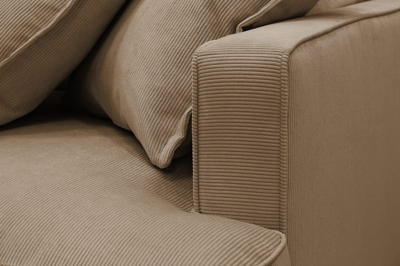 Rossita Lyx 3-sits Extra djup Soffa i Manchester - Ljusbrun - Möbler - Soffa - 3 sits soffa