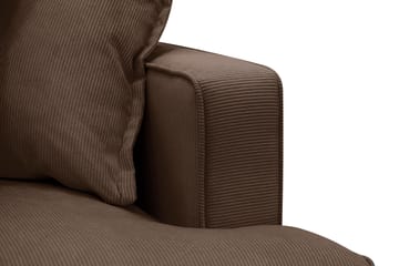 Rossita Lyx 3-sits Extra djup Soffa i Manchester - Mörkbrun - Möbler - Soffa - 3 sits soffa