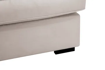 Rossita Lyx 3-sits Extra djup Soffa i Sammet - Beige - Möbler - Soffa - Sammetssoffa