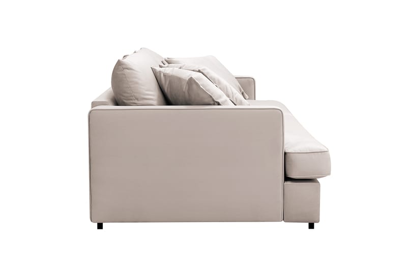 Rossita Lyx 3-sits Extra djup Soffa i Sammet - Beige - Möbler - Soffa - Sammetssoffa
