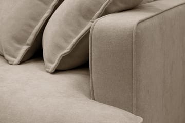 Rossita Lyx 3-sits Extra djup Soffa i Tyg - Brun - Möbler - Soffa - 3 sits soffa