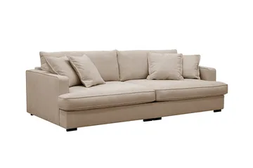 Rossita Lyx 3-sits Extra djup Soffa i Tyg - Ljusbrun - Möbler - Soffa - 3 sits soffa